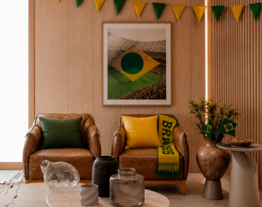 Decoração para a Copa do Mundo 2026: 10 ideias para transformar seu apartamento no litoral